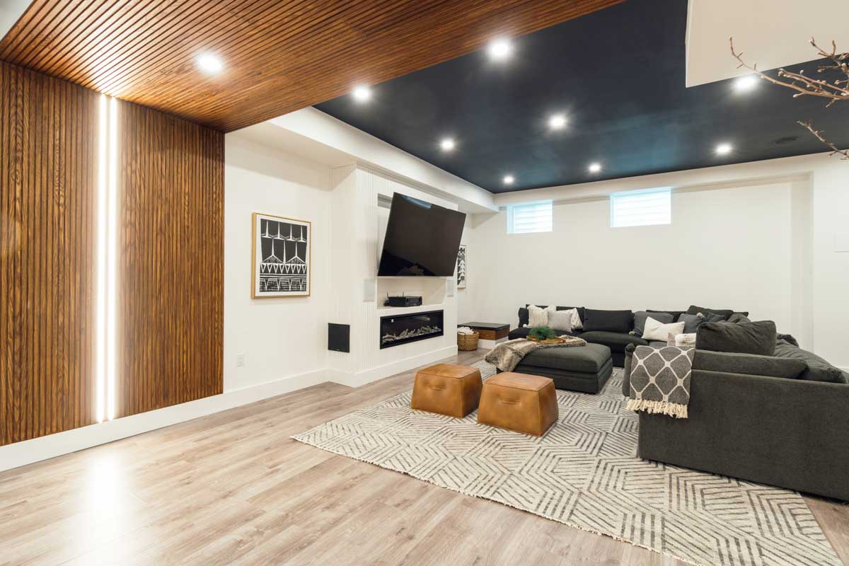 Family Rec Room - Basement Renovation